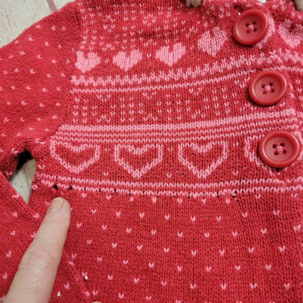 Old Navy heart sweater  3T